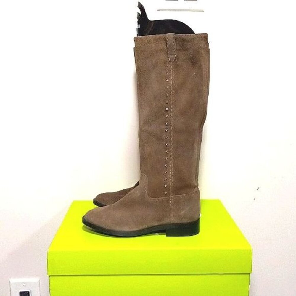 Mark Fisher Qmsecrit Studded Western Prairie Suede High Equestrian Boots 6M - Picture 4 of 14